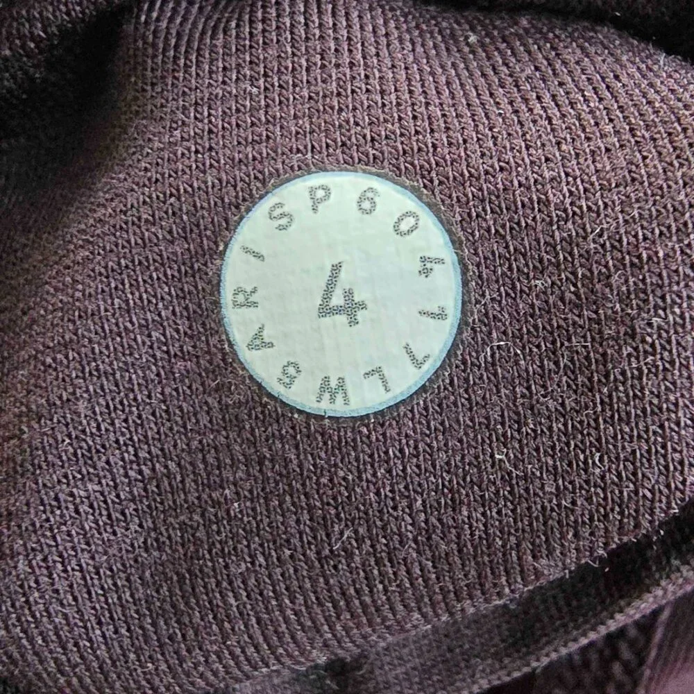 Lululemon Tied To It 7/8 Tight 25" Black Cherry High Rise Leggings Women Size 4 - Picture 7 of 7